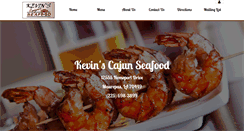 Desktop Screenshot of kevinscajunseafood.com